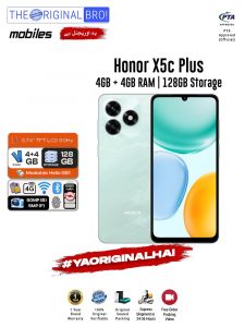 Honor X5c Plus - 4GB RAM - 128GB Storage - Easy Monthly Installments - PTA Approved - 1 Year Official Warranty - The Original Bro Mobiles - TOB70